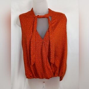 2/$30 Women's Dopamine Orange Sleeveless Top (#988)